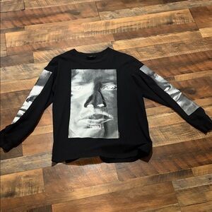 Hood By Air Empire Lucious Luon Black Graphic Print Sweatshirt